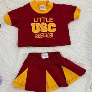 USC Cheerleader Girls Matching Set - Red and Yellow